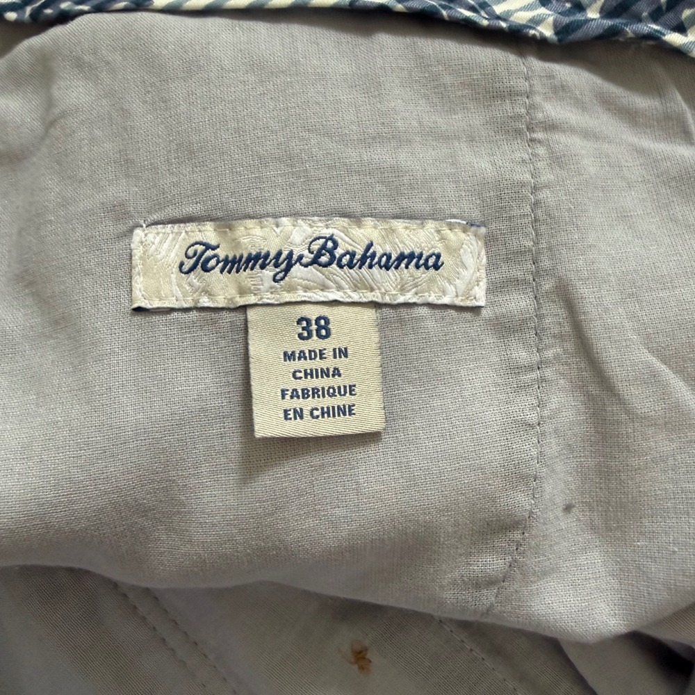 Tommy Bahama Havana Herringbone Shorts Mens 38 Ink Grey Silk Cotton T817036 NWT - Picture 3 of 8